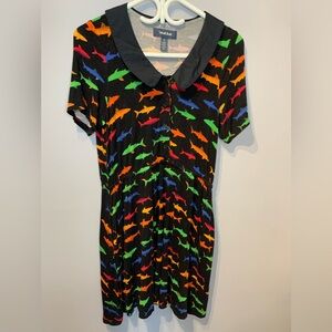 ModCloth Colourful Sharks Dress